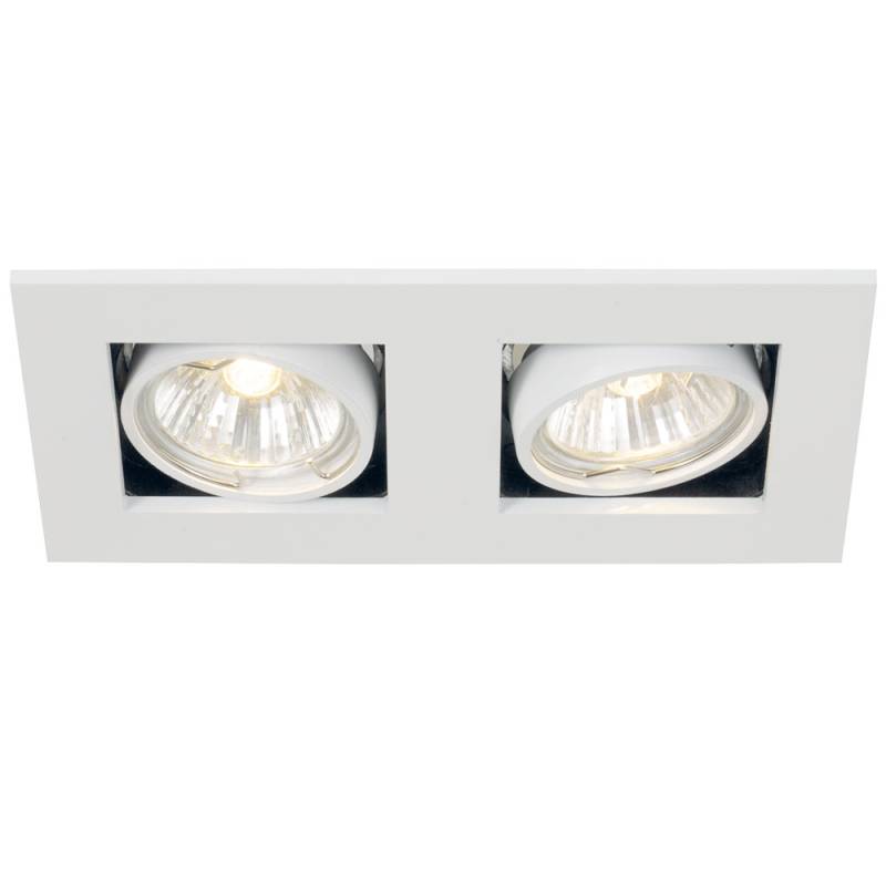 LED Einbauleuchte, Metall, 2 Flammig, beweglich, L 18,5cm von etc-shop