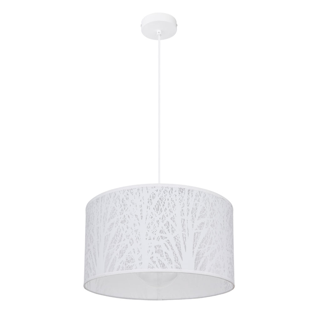 LED Hängeleuchte, Baum-Dekor, weiß, 38 cm, PINNI von etc-shop