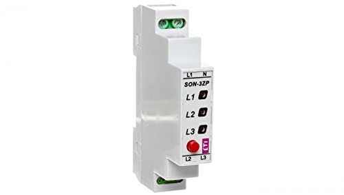 Spannungsmelder LED 3x400V 3-Phasen mit Taster SON-3 ZP 002471410 eti-polam 3838895340041 von eti-polam