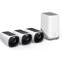 eufyCam 3 Starter Set 3+1 - 3er-Kameraset mit HomeBase 3 - Weiß von eufy