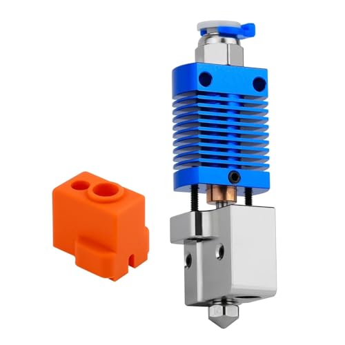 For das En-der3 Hochtemperatur-Hotend-Kit erreichen Sie 550 ℃. Kupferbeschichteter Volcano-Düsen-Heizblock-Bimetall-Hals-CR10-Extruder(Copper-Blue) von eumenghe