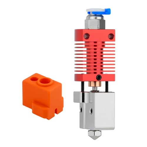 For das En-der3 Hochtemperatur-Hotend-Kit erreichen Sie 550 ℃. Kupferbeschichteter Volcano-Düsen-Heizblock-Bimetall-Hals-CR10-Extruder(Copper-Red) von eumenghe