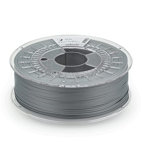 extrudr® PLA NX2 MATT ø1.75mm (1kg) 'METALLIC GRAU MATT' - 3D Drucker Filament - Made in Austria von extrudr