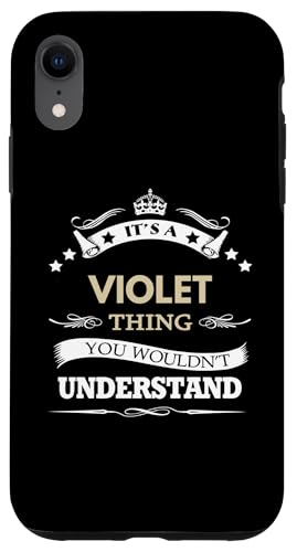 Hülle für iPhone XR It's A Violet Thing You Wouldn't Understand von fabrinity