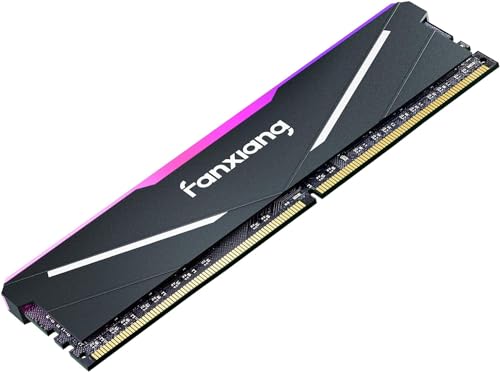 fanxiang RGB RAM 16GB DDR4 3600MHz CL18 Desktop Memory, PC Arbeitsspeicher mit Kühlkörper, XMP2.0, Hochleistung und Niedriger Stromverbrauch, Perfekt für Gaming und Multitasking von fanxiang