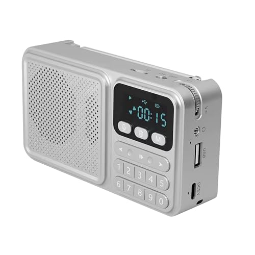 fayarrd Kompaktes Radio,LED Radiowecker mit Display | Solaraufladung, 1200mAh Akku & Handy-Ladegerät für Camping, Wandern und Outdoor fayarrd Kompaktes Radio,LED Radiowecker mit Display | Solaraufladung, 1200mAh Akku & Handy-Ladegerät für Camping, Wandern und Outdoor von fayarrd