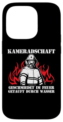 Hülle für iPhone 14 Pro Kameradschaft geschmiedet im Feuer getauft durch w Feuer von feuerwehrmann & 112 Geschenke