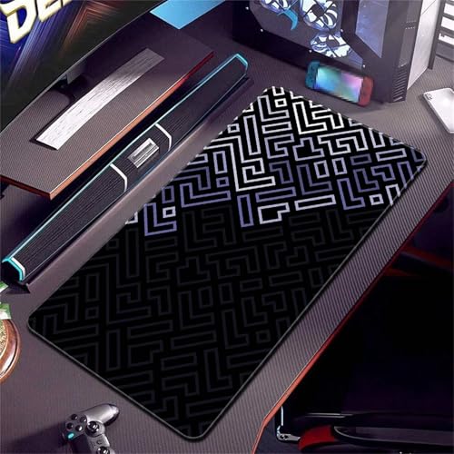 Gaming Mauspad XXL,Abstraktion Large Mouse Pad, rutschfeste Gummibasisgenähte Anti-Fray-Kanten für Home Office 1200x600x3mm von fghgbf