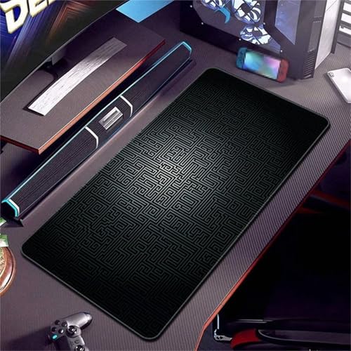 Gaming Mauspad XXL,Abstraktion Large Mouse Pad, rutschfeste Gummibasisgenähte Anti-Fray-Kanten für Home Office 600x300x2mm von fghgbf