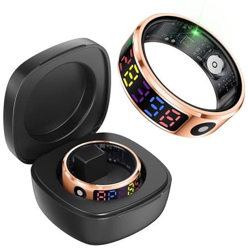 Smart Ring mit Display Touch Smartring für Herren Damen IP68 Wasserdicht Fitness Ring Tracker Android IOS Fitnessring Ring Smarter Ring SpO2 Schlaf Pulsmesser Schrittzähler Sport Fitnesstracker Smart Ring mit Display Touch Smartring für Herren Damen IP68 Wasserdicht Fitness Ring Tracker Android IOS Fitnessring Ring Smarter Ring SpO2 Schlaf Pulsmesser Schrittzähler Sport Fitnesstracker von findtime