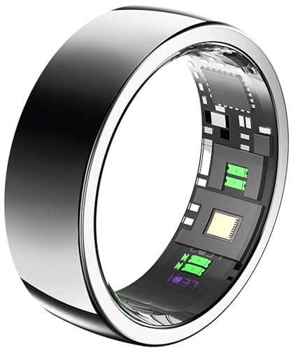 Smart Ringe für Damen Herren Herzfrequenzmesser Schlaftracker Blutsauerstoff Fitness Ringe Schrittzähler Kalorien Schrittzähler Fitness Tracker Wasserdicht Gesundheit Damen Smart Ring für Android iOS von findtime