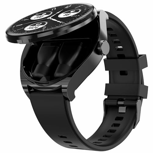 Smartwatch mit Kopfhörer Bluetooth Gesundheitsuhr Blutdruck Pulsuhr Sportuhr Herren Fitnessuhr Telefonfunktion Musik Militär Uhr Outdoor Military Watch Schrittzähler Fitnesstracker Aktivitätstracker von findtime