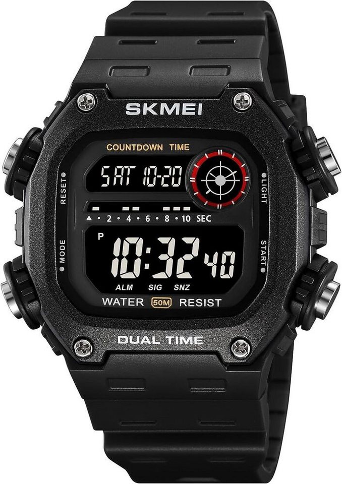 findtime Countdown-Stoppuhren Watch, mit LED-Displays,Quarzwerke, vielseitige Funktionen Wasserdichtigkeit von findtime