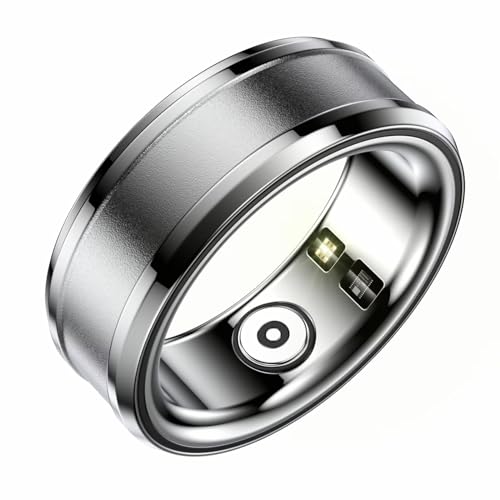 findtime Smart Ring Smartringe für Herren Damen Gold Silber Fitness Tracker Herren Schrittzähler Fitnesstracker Pulsmesser Sport Smart Ring Android Smartring Fitnessring Schlaftracker Gesundheitsring von findtime