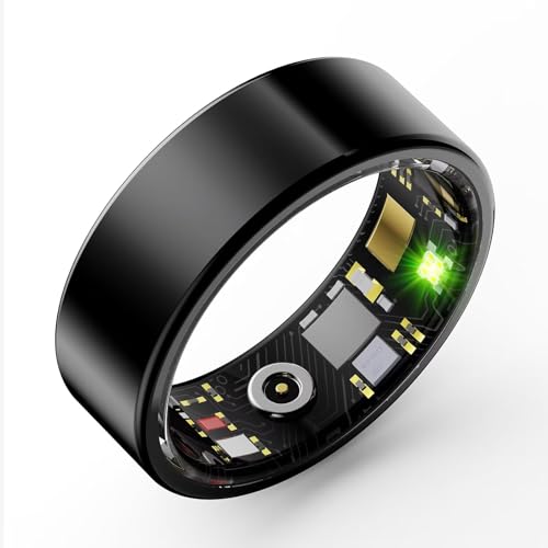 findtime Smart Ring Smartringe für Herren Damen IP68 Wasserdicht Android IOS Fitness Ring Tracker Schlaftracker Sport Ring mit Schrittzähler Kalorien Pulsmesser Herzfrequenz Sleep Tracker von findtime