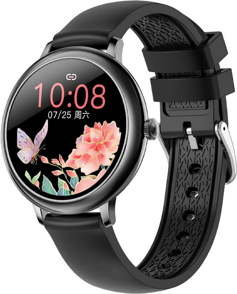 findtime Smartwatch (1,08 Zoll, Android, iOS), mit wasserdicht, 26 Funktionen, Herzfrequenz, Schrittzähler, Kalorien von findtime