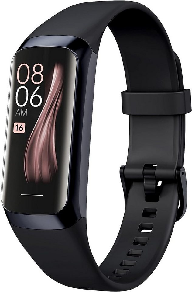findtime Smartwatch (1,1 Zoll, Android, iOS), mit Whatsapp Funktion Pulsuhr Laufuhr Armband Tracker Blutdruckmessung von findtime