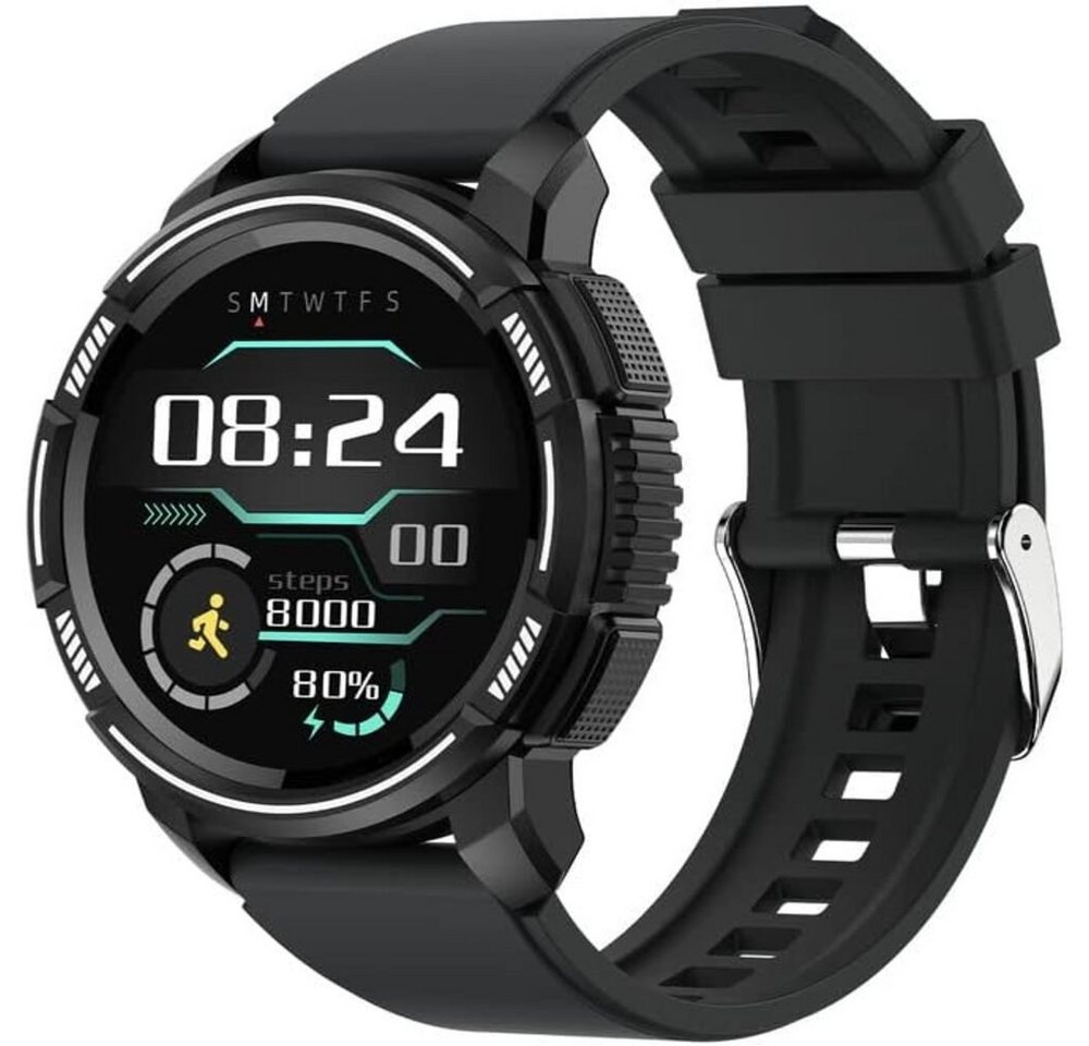 findtime Smartwatch (1,28 Zoll, Android, iOS), mit Wasserdicht,IP67,Fitness mit Herzfrequenzmonitor, Fitness Tracker von findtime