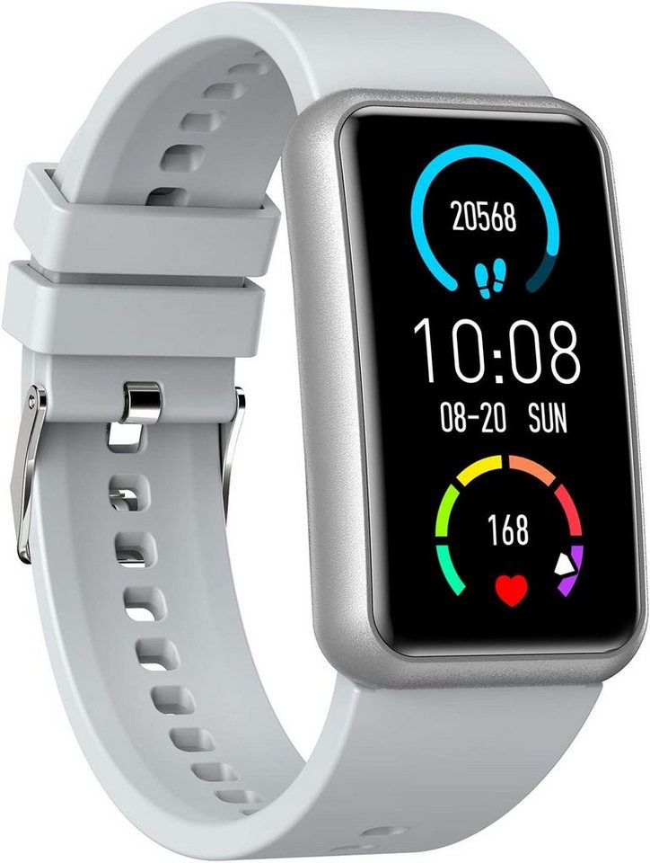 findtime Smartwatch (1,3 Zoll, Android, iOS), mit Herzfrequenz-Überwachung, Aktivitätstracker, Schlaf-Überwachung von findtime