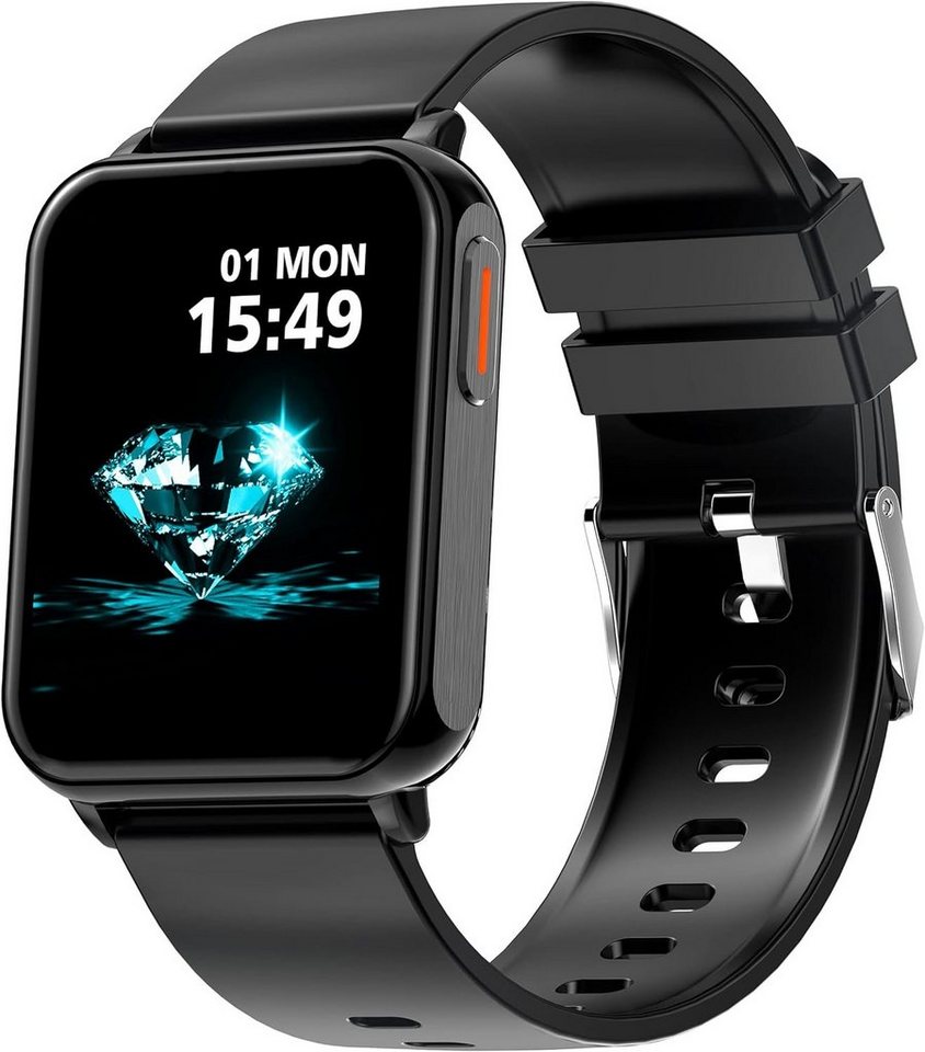 findtime Smartwatch (1,78 Zoll, Android, iOS), Telefonfunktion mit Lautsprecher Fitness Tracker Blutdruck Puls Schlaf von findtime