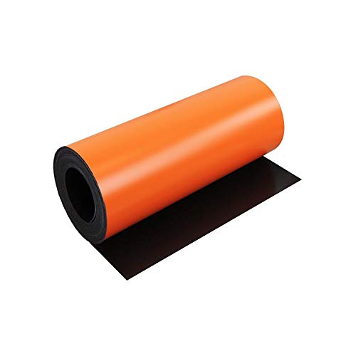 Magflex® Flexible Matt Orange Magnetic Sheet zum Erstellen von Magnetbildern, Kunstwerken, Schildern Oder Displays - 300mm Breit - 1M Länge von first4magnets