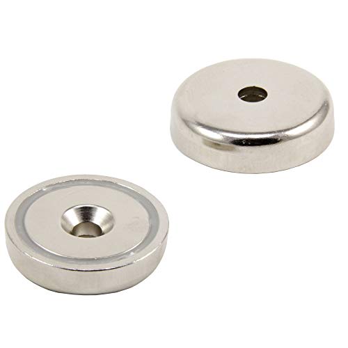 N42 Neodym -Topf -Magnet Für Kunst, Handwerk, Modellherstellung - 48mm Durchmesser x 11,5mm Dicke x 8,5mm C/Waschbecken 90kg Zug N42 Neodym -Topf -Magnet Für Kunst, Handwerk, Modellherstellung - 48mm Durchmesser x 11,5mm Dicke x 8,5mm C/Waschbecken 90kg Zug von first4magnets