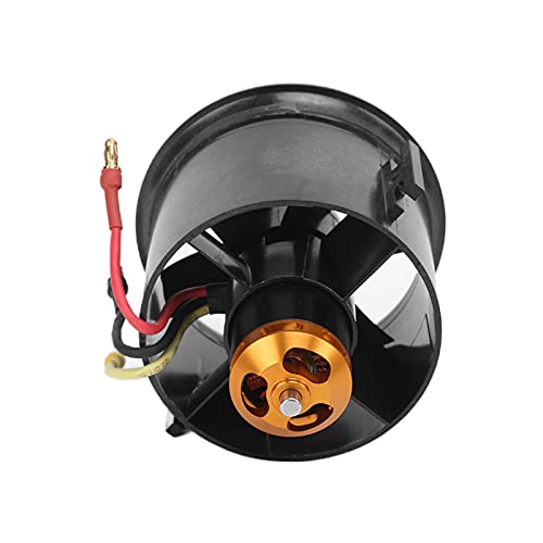 FLEXMAN 3500KV QX Motor 70 mm EDF Set, Bürstenloser 1000 W 75 a Motor mit 6 Blatt Kanalventilator für RC Flugzeuge von flexman