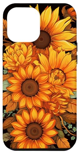 Hülle für iPhone 12 Pro Max Sonnenblume Boho Western Southern Thema von flowers Design