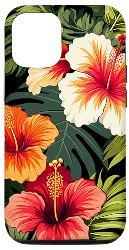 Hülle für iPhone 13 Pro Hawaii Hibiskus Blumen Tropische Sommerpalme Floral von flowers Design