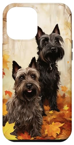Hülle für iPhone 15 Pro Max Scottish Terrier Hunde Herbst Herbst Herbst Boho von flowers Design