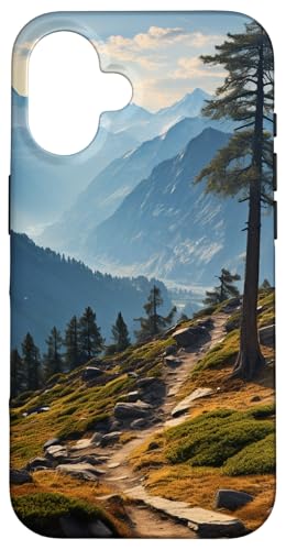 Hülle für iPhone 16 Berge Wildnis Wald Wandern Kiefer Natur von flowers Design