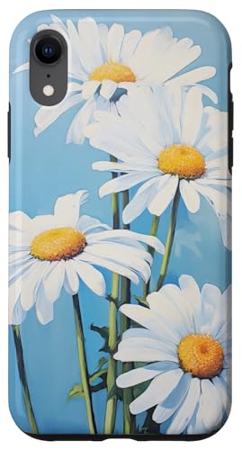 Hülle für iPhone XR Blumiges Gänseblümchen-Ölgemälde, Blume für Frauen und Mädchen von flowers Design