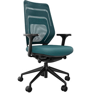 fm Bürostuhl Asiento, 4260761570884 Stoff blau, Gestell blau von fm