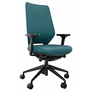 fm Bürostuhl Asiento, 4260761570945 Stoff blau, Gestell schwarz von fm