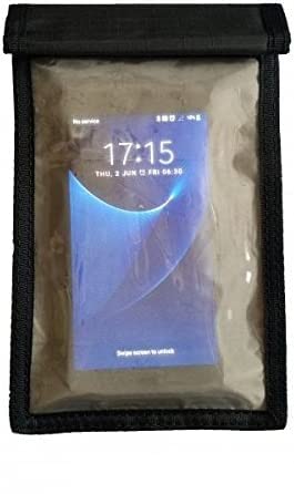 fonefunshop Smartphone Shield Faraday Tasche mit Sichtfenster, klein, Schwarz von fonefunshop