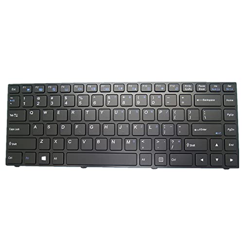 fqparts-cd Laptop Tastatur für Clevo N131BU N131WU N131ZU Schwarz US United States Edition von fqparts