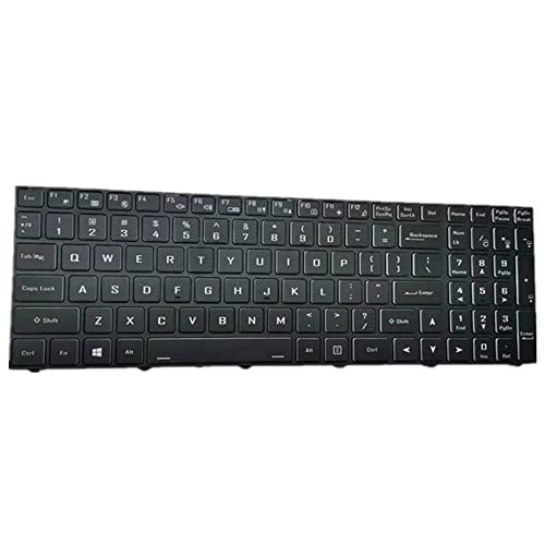 fqparts-cd Laptop Tastatur für Clevo N857EJ1 N857EK1 N857EP6 N857HC N857HJ N857HJ1 N857HK1 N857HL N857HP6 Schwarz US United States Edition von fqparts