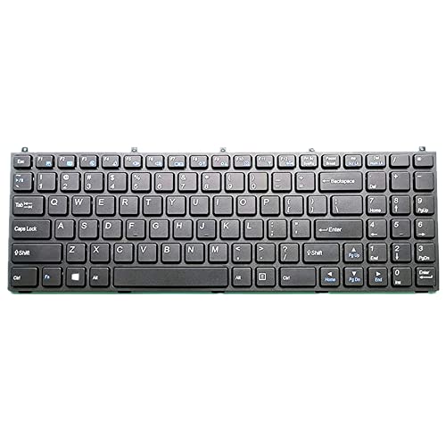 fqparts-cd Laptop Tastatur für Clevo X7200 Schwarz US United States Edition von fqparts