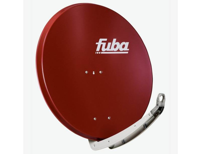 fuba DAA 850 R Satellitenantenne 85 cm Aluminium Ziegelrot SAT-Antenne von fuba