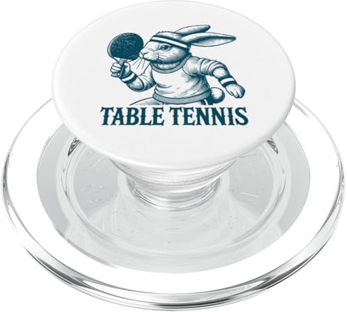 Hase Vintage Retro Tischtennis Table Tennis PopSockets PopGrip für MagSafe von funny table tennis player outfit design