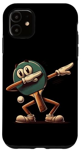 Hülle für iPhone 11 Tischtennisschläger Lustiges Cartoon Dabbing Tischtennis von funny table tennis player outfit design