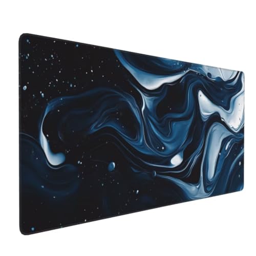 Blau Marmor Mauspad XXL, Großes Mousepad 1200x600x3mm Rutschfeste Schreibtischunterlage, Präzises und langlebiges Large Mouse pad, Improved Precision Rutschfeste Gummibasis, für Mauspad Office k-576 von generic