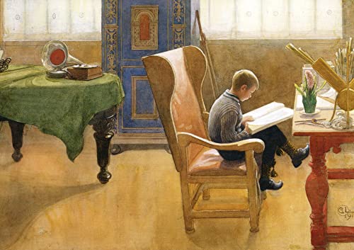 Kunstkarte Carl Larsson Esbjörn im Lehnstuhl von generic