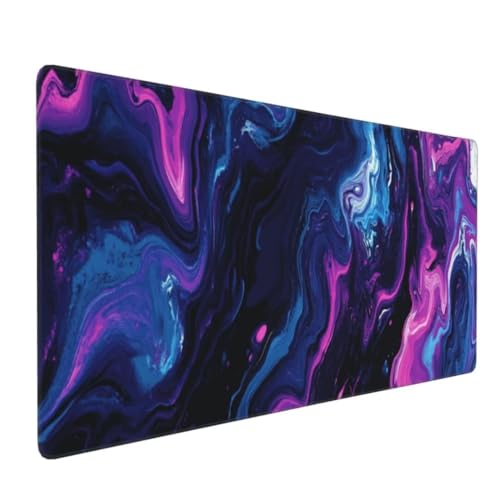 Lila Kunst Mauspad XXL,Großes Mousepad 1400x600x3mm Rutschfeste Schreibtischunterlage,Präzises und langlebiges Large Mouse pad,Improved Precision Rutschfeste Gummibasis,für Mauspad Home Office k-540 von generic