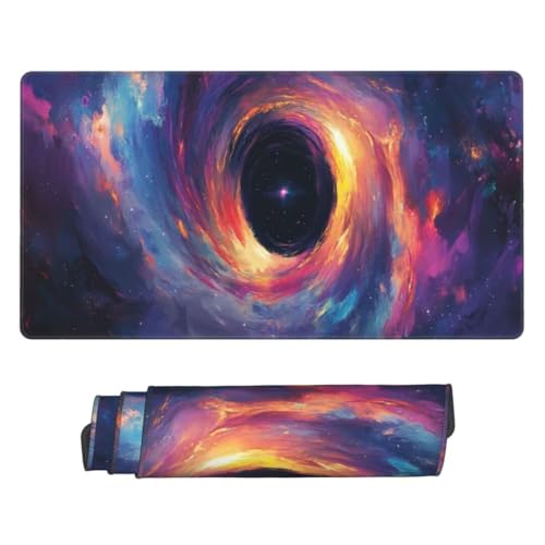 Sternenhimmel Bunt Mauspad, Large XXL Mouse Pad 1000x500x3mm Gaming Tastatur Matte, Groß Vernähte Kanten Anti-Rutsch Mauspad, Erweiterter Schreibtisch Mauspad für Geschenk Weiblich Home Office H467 von generic