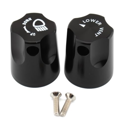 SIKUAI schwarze Scheinwerfer-Einstellknöpfe Abdeckung Aluminium Motorrad Für GL1500 1988-2000 SIKUAI schwarze Scheinwerfer-Einstellknöpfe Abdeckung Aluminium Motorrad Für GL1500 1988-2000 von generisch