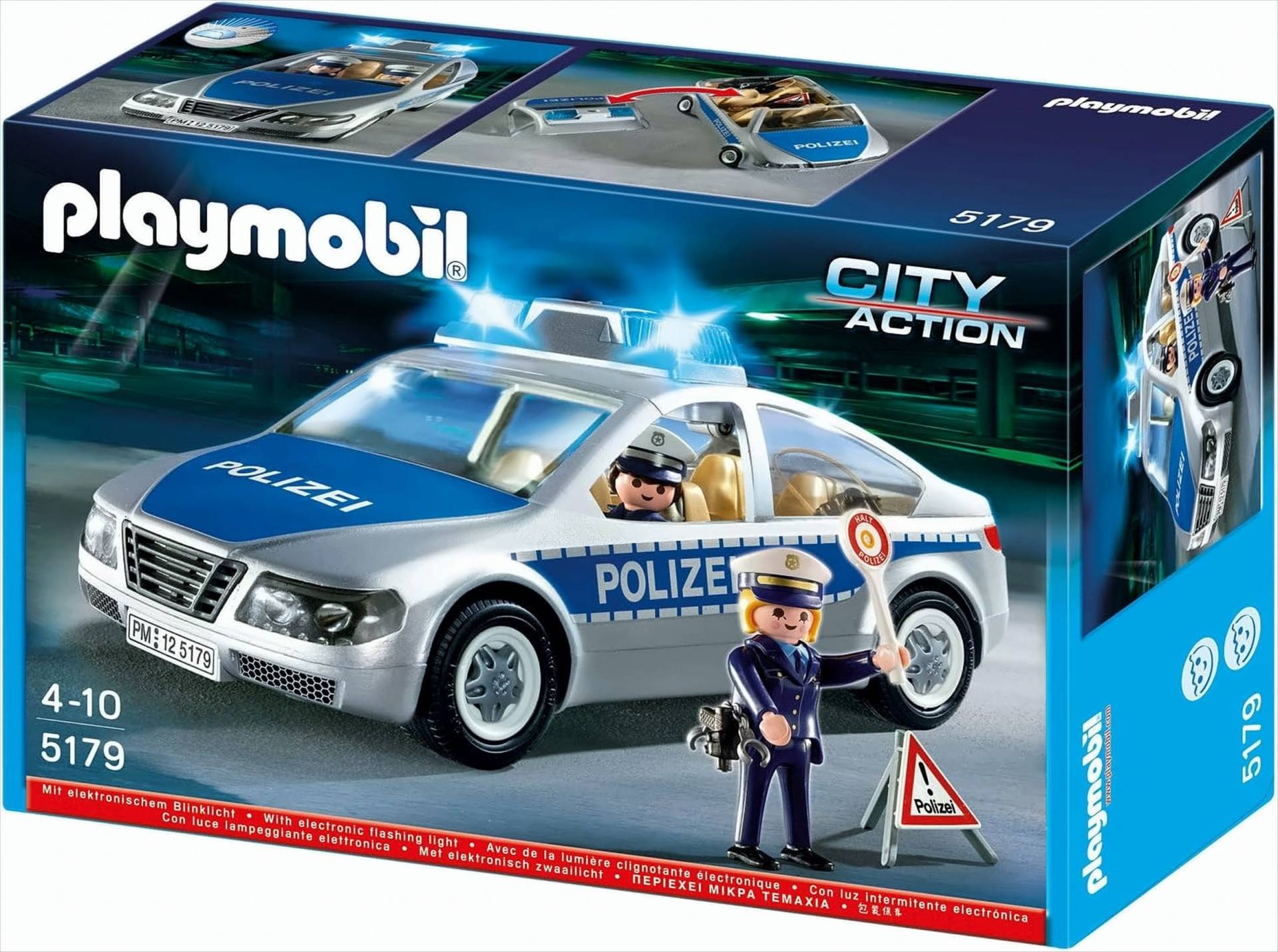 Playmobil 5179 - Polizeifahrzeug mit Blinklicht von geobra Brandstätter Stiftung & Co. KG