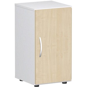 geramöbel Aktenschrank Flex, S-342100-BW weiß, buche 1 Fachboden 40,0 x 42,0 x 75,2 cm von geramöbel