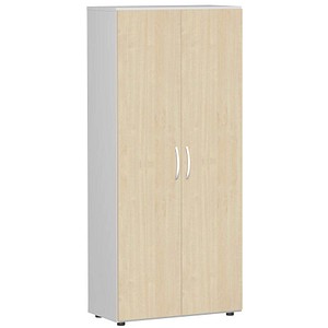 geramöbel Aktenschrank Flex, S-385100-AL lichtgrau, ahorn 4 Fachböden 80,0 x 42,0 x 180,8 cm von geramöbel