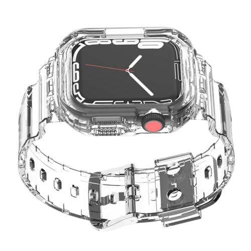 ggtuyt Transparentes Uhrengurt klare weiche Sport Uhrenband kompatibel mit Uhr 7 45 -mm -Style3 -Unterhaltungselektronik von ggtuyt